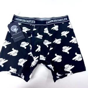 NWT‎ Crooks & Castles Monochrome Graphic Boxer Brief underwear